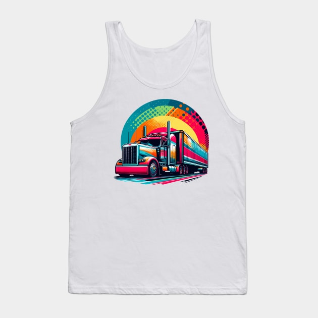 Semi Truck Tank Top by Vehicles-Art